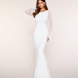 Esme Open Back Lace Mermaid Formal Dress