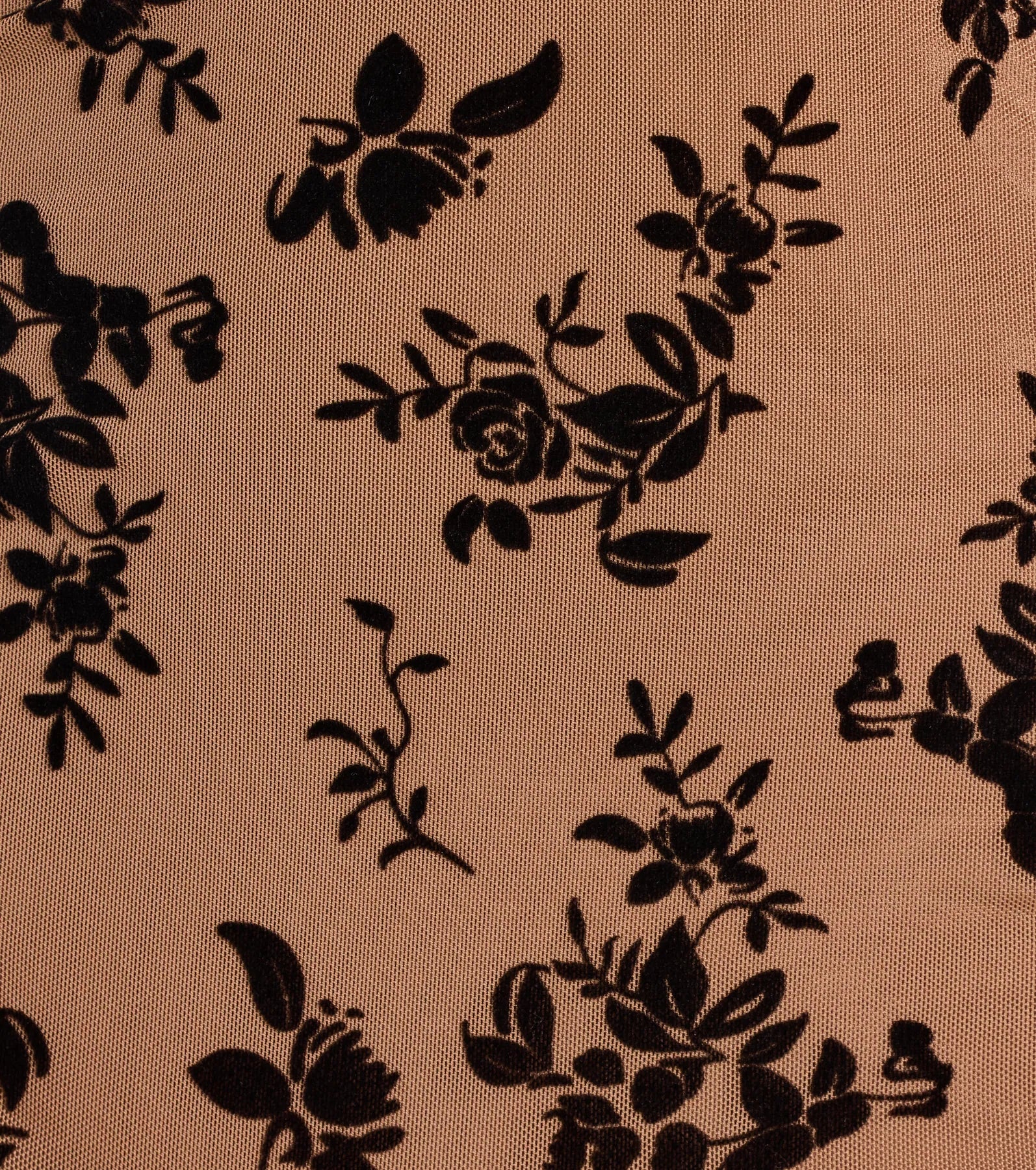 Timeless Beauty Flocked Floral Mesh Strapless Midi Dress - Image 7