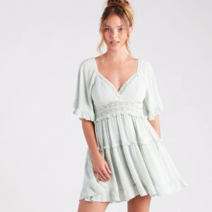 Stylish Sway Ruffled Tiered Short Dress