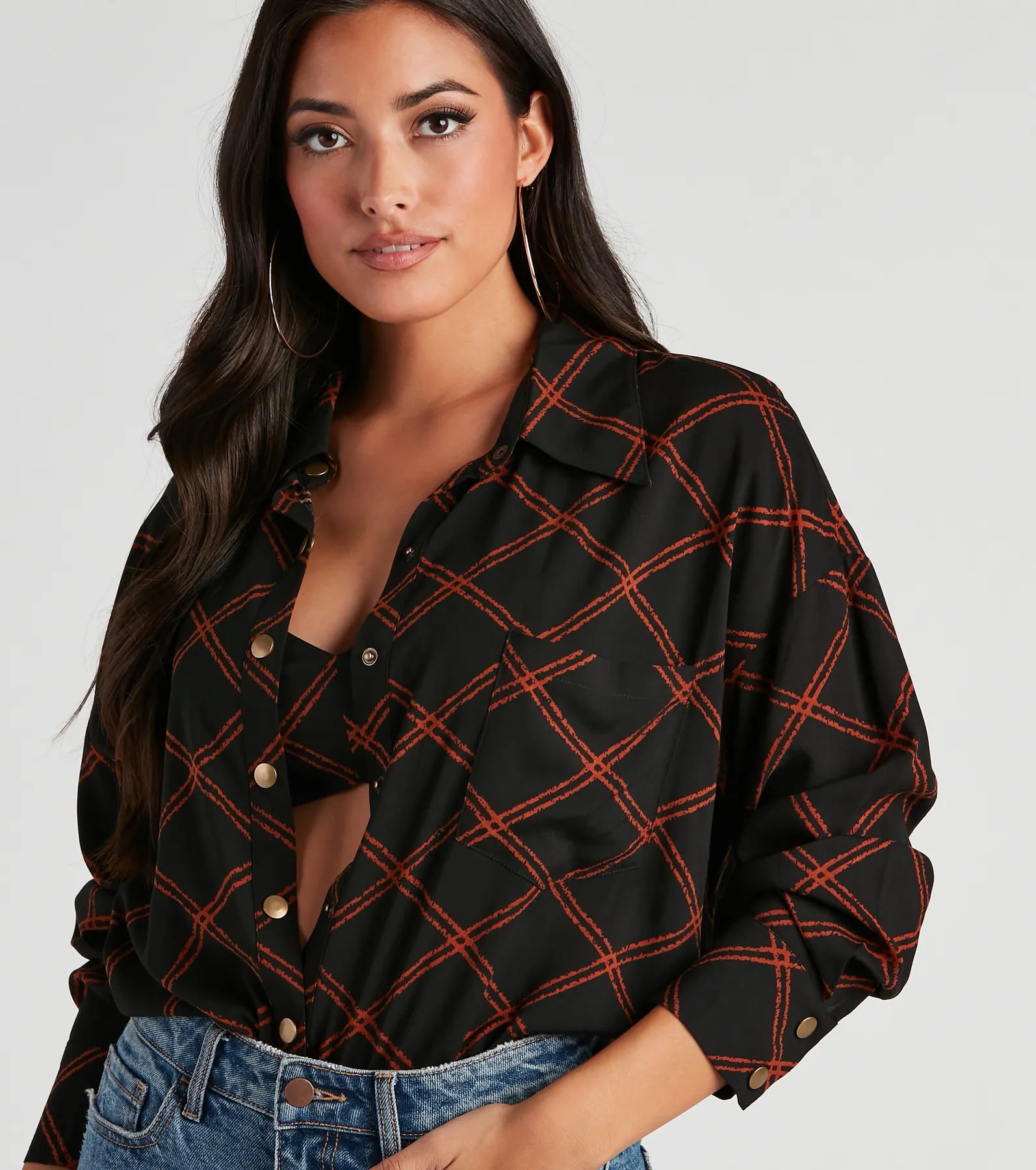 All The Trendy Vibes Button-Up Top - Image 4