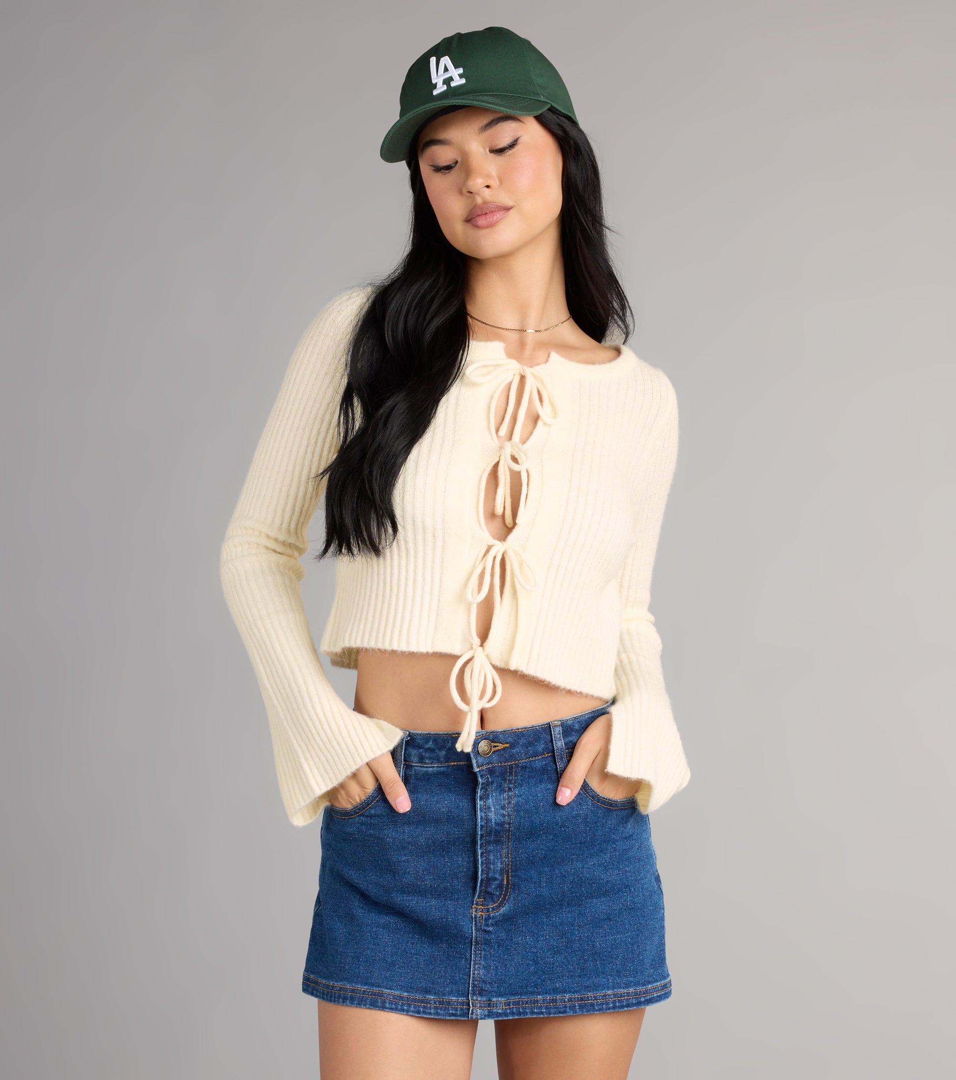 Cozy Charm Tie Front Sweater - Image 4