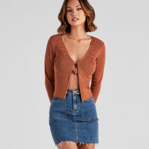 Fell For You Knit Open Cardigan