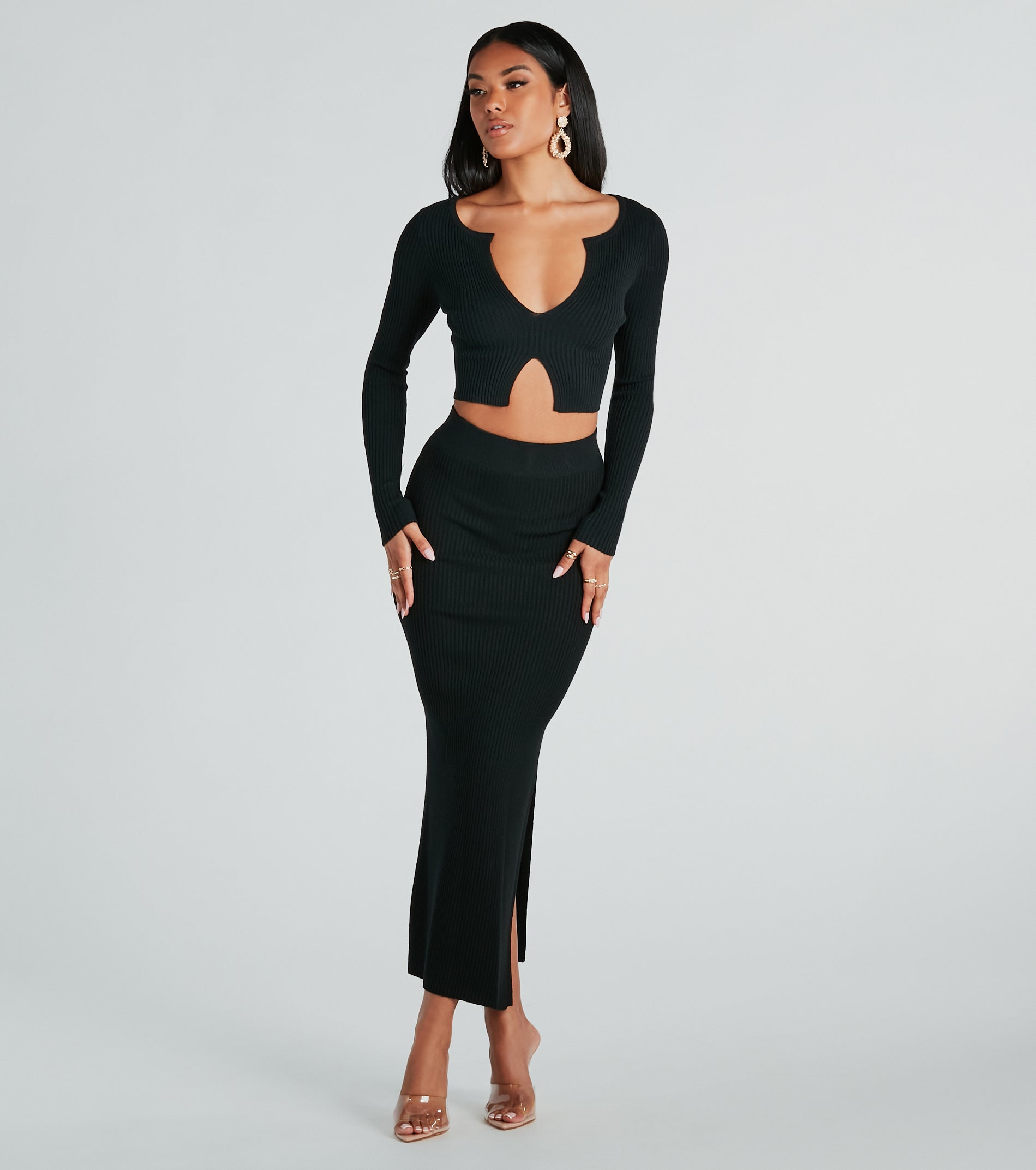 Twice The Love Rib Knit Crop Top - Image 12