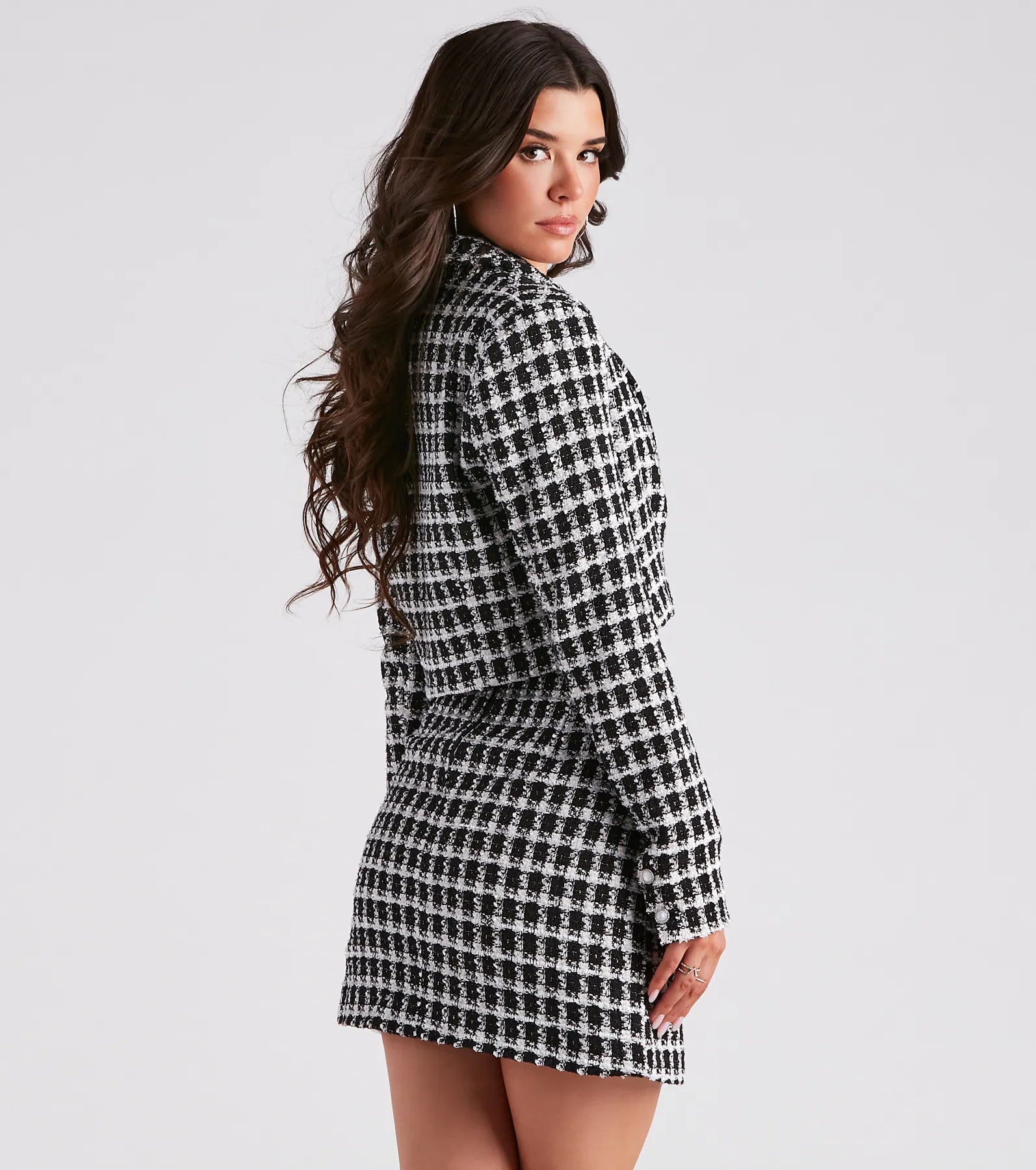 As If Moment Tweed Crop Blazer - Image 6