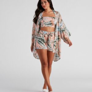 Dreamy Island Vibes Chiffon Kimono