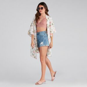 Charming Beauty Floral Kimono