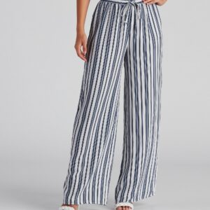 Sunday's Match Striped Wide Leg Pants