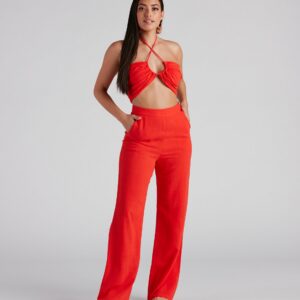 Worth It Linen Wide-Leg Pants