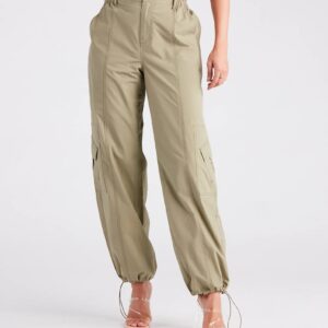 Major Cool Girl Parachute Cargo Pants