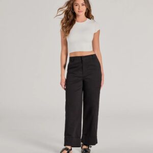 Weekend Trip High-Rise Cuffed Cargo Pants