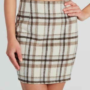 Forever In Plaid Woven Skirt