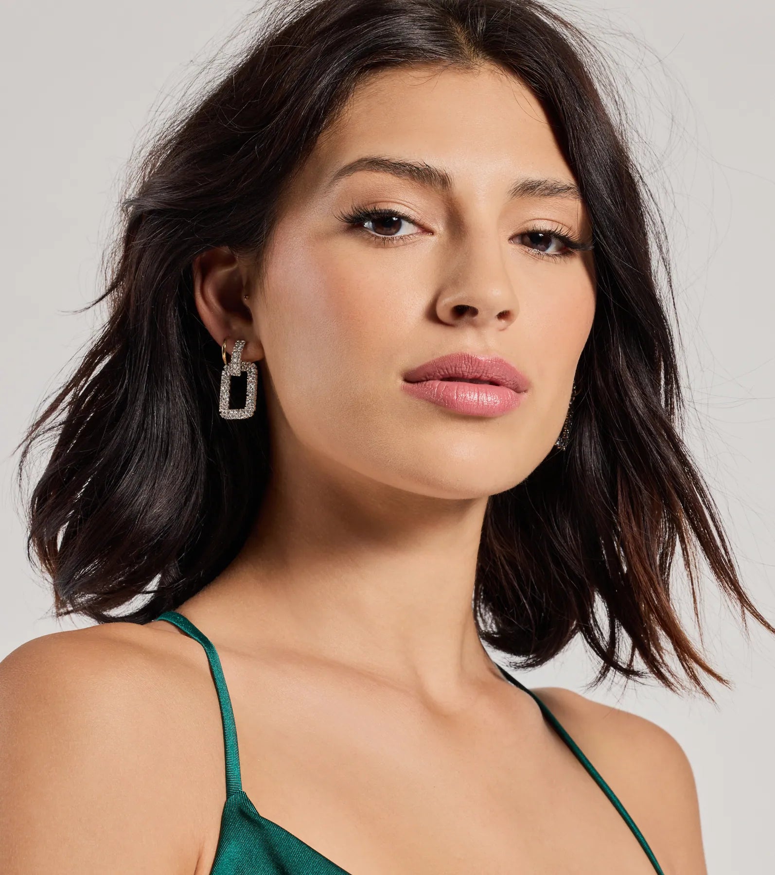 Sparkly Status Rhinestone Statement Earrings - Image 2