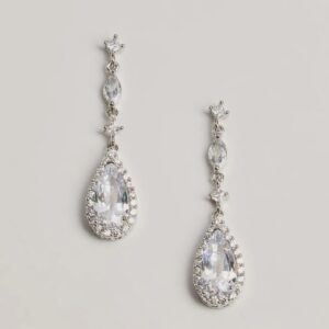 Memorable Dazzle Rhinestone Teardrop Earrings