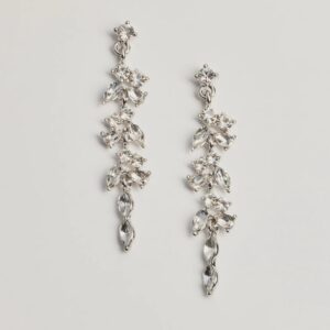 Twinkling Radiance Rhinestone Linear Earrings
