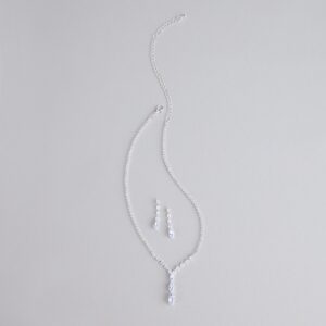 Instant Glam Rhinestone Necklace And Earrings Set