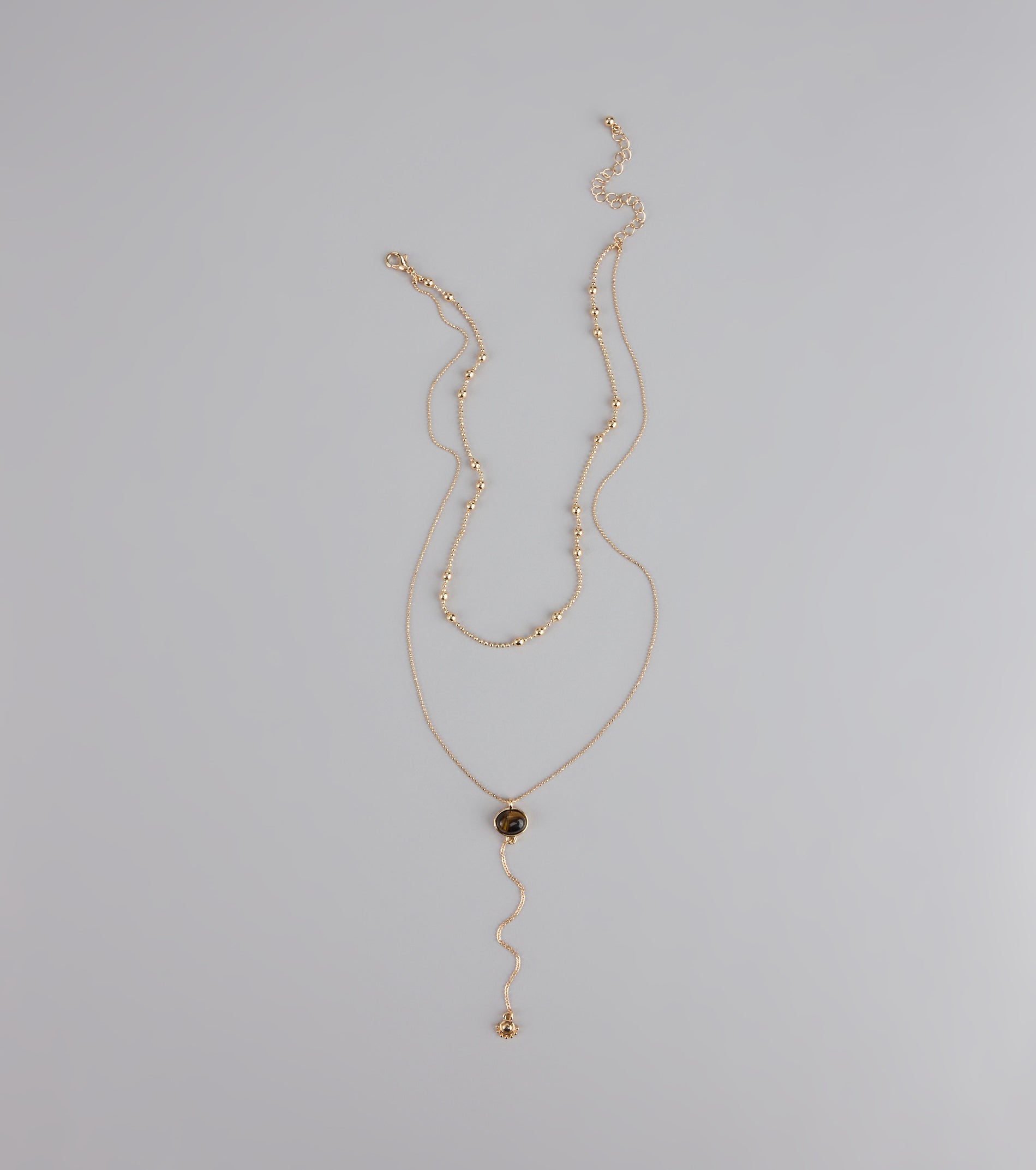 Effortlessly Elevated Layered Lariat Necklace