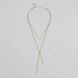 Chic And Dainty Rhinestone Layered Necklace