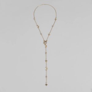Dreamy Sparkle Celestial Charm Lariat Necklace