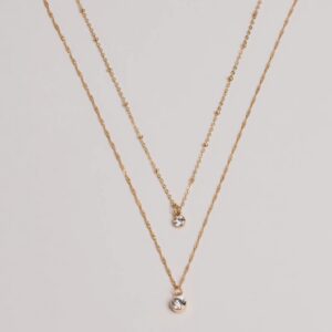 Timelessly Stylish Rhinestone Layered Necklace