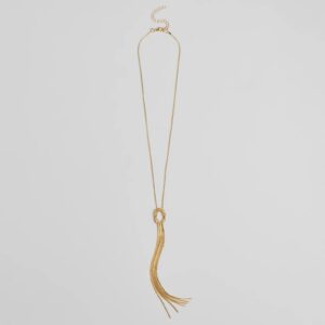 Boho Feels Metal Tassel Necklace