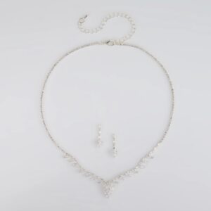 Dazzling Match Necklace And Earrings Set