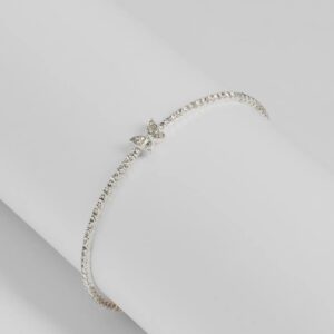 Aflutter Rhinestone Butterfly Bracelet