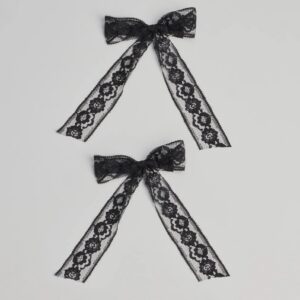 Coveted Charm Floral Lace Hair Bow Clip Set