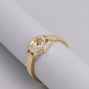 Rise And Shine Rhinestone Clock Trim Watch
