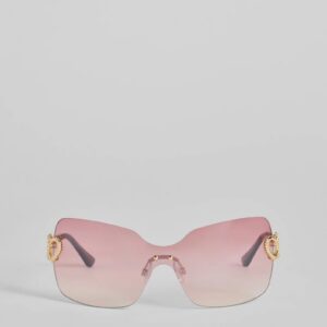 Stole Your Heart Charms Shield Sunglasses
