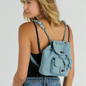 Main One Quilted Denim Mini Backpack