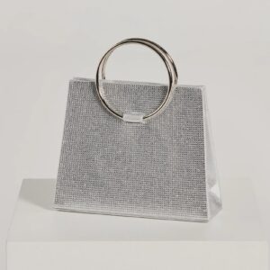 Party Mode Rhinestone O-Ring Purse