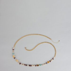 New Obsession Beaded Stone Chain Belt