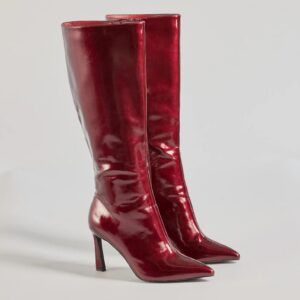 Elevated Glam Under-The-Knee Stiletto Boots