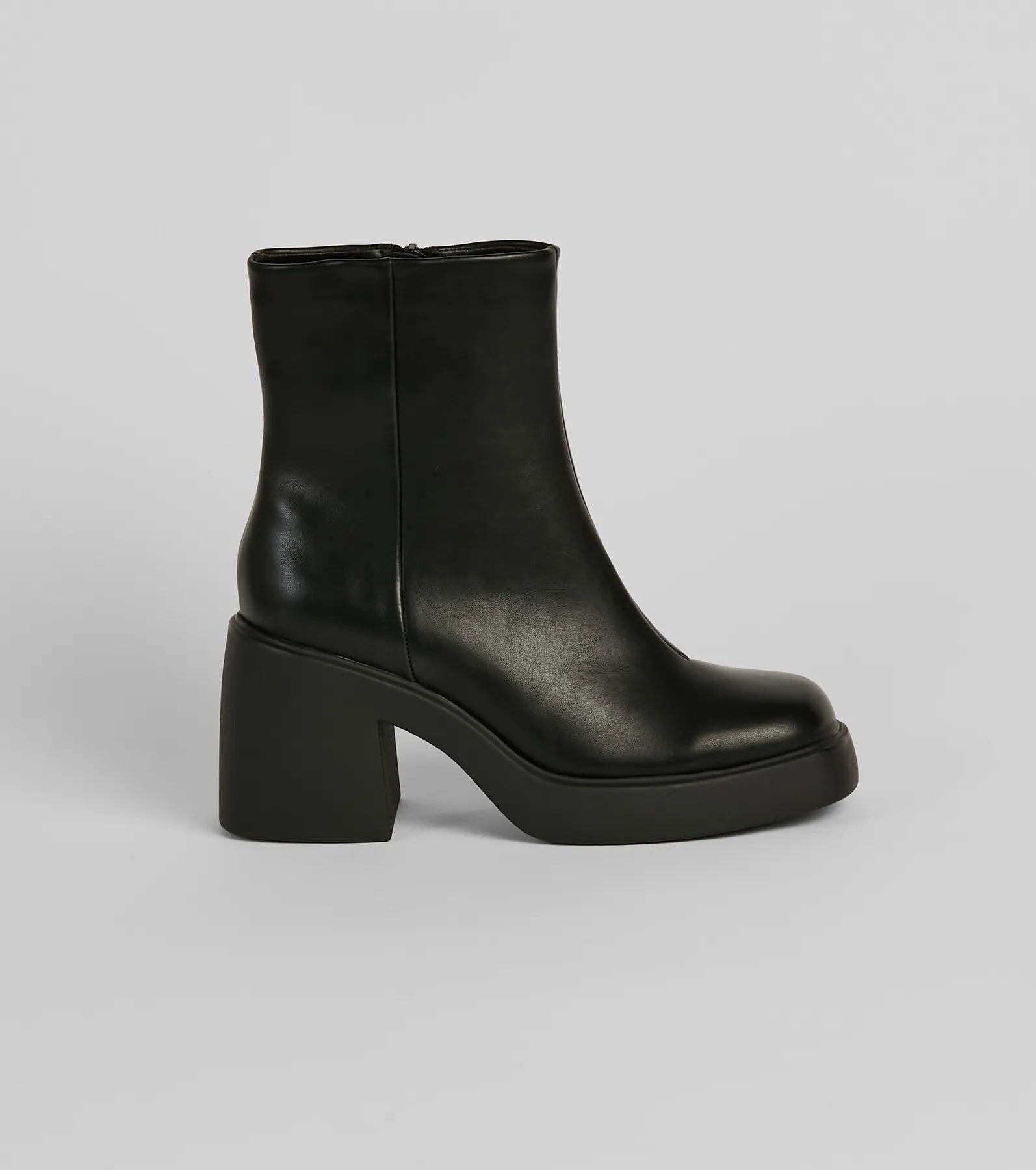 Looking Sleek Platform Block Heel Booties - Image 2